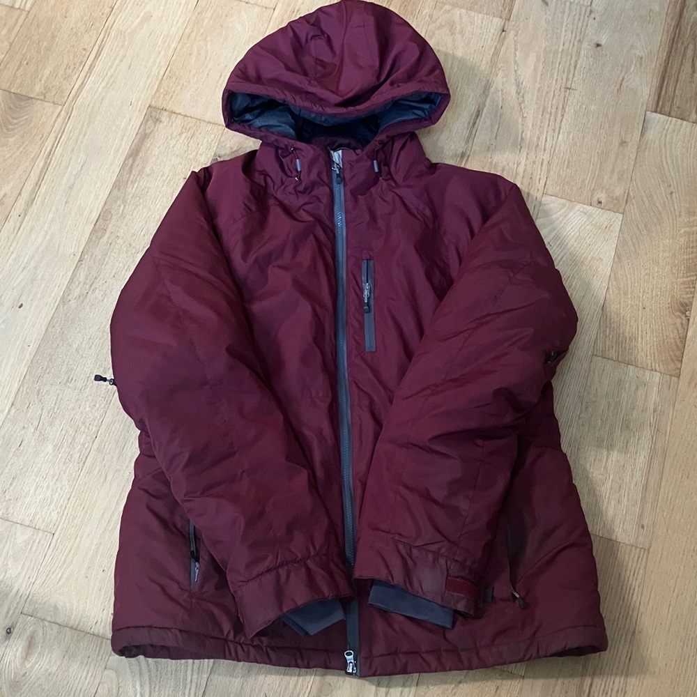 Eastern Mountain Sports Burgundy Puffer Ski Jacket Men’s XL